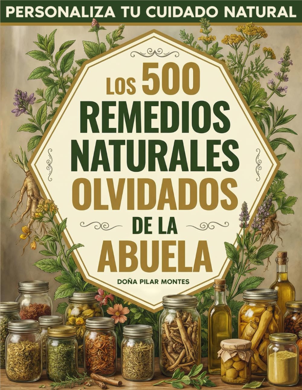 Portada del libro Los 500 Remedios Naturales Olvidados de la Abuela sobre medicina natural y remedios caseros