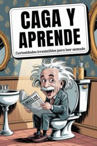 Portada del libro Caga y Aprende: Curiosidades Irresistibles para leer Sentado!