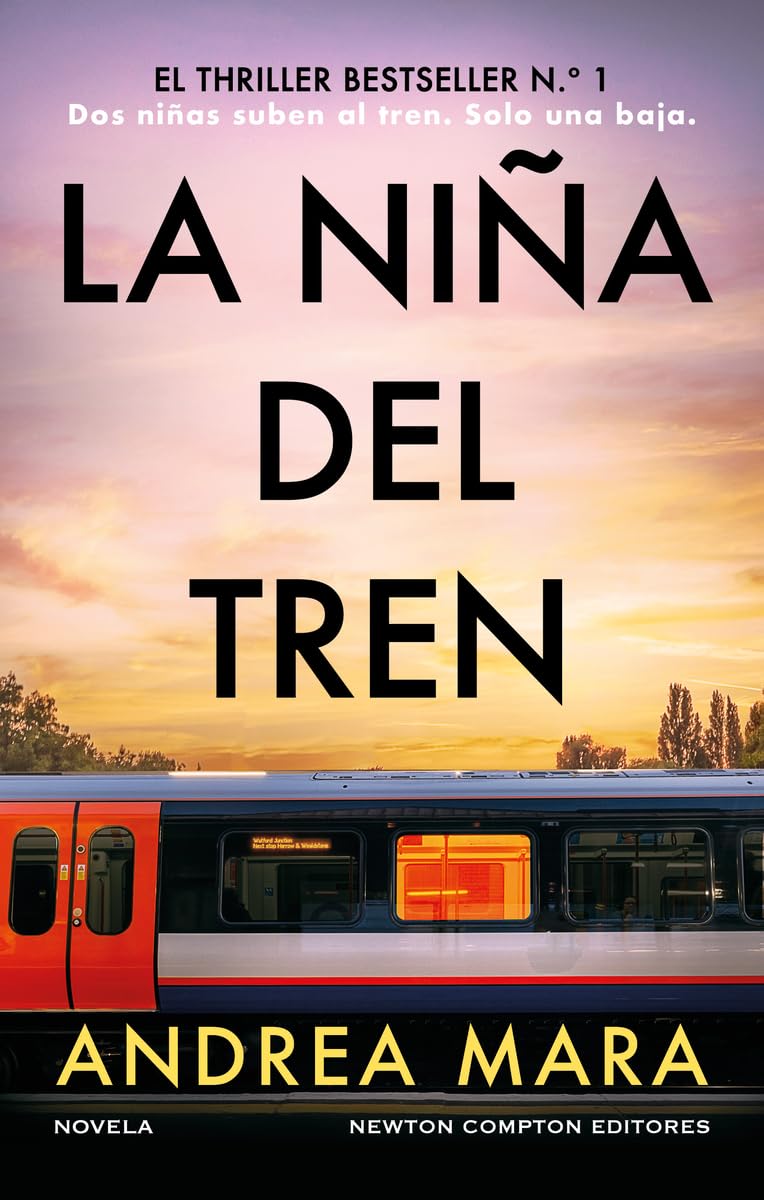 Portada del libro La niña del tren de Andrea Mara, thriller psicológico de suspense