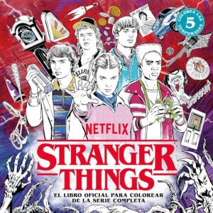 Stranger Things libro oficial para colorear de la serie completa Netflix