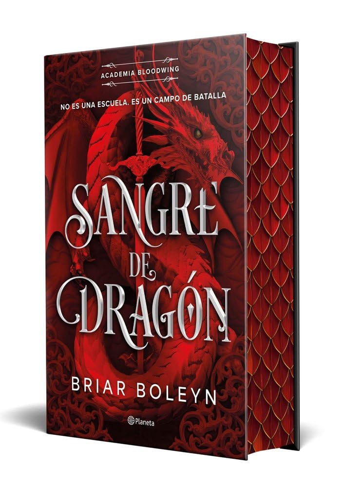 Portada del libro Sangre de Dragón de Briar Boleyn edición limitada con cantos tintados.