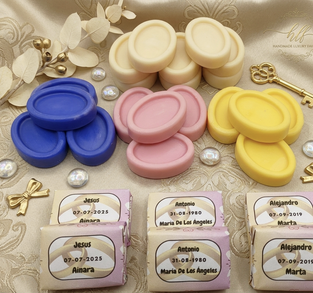 Jabones artesanales para bodas personalizados imagen 5