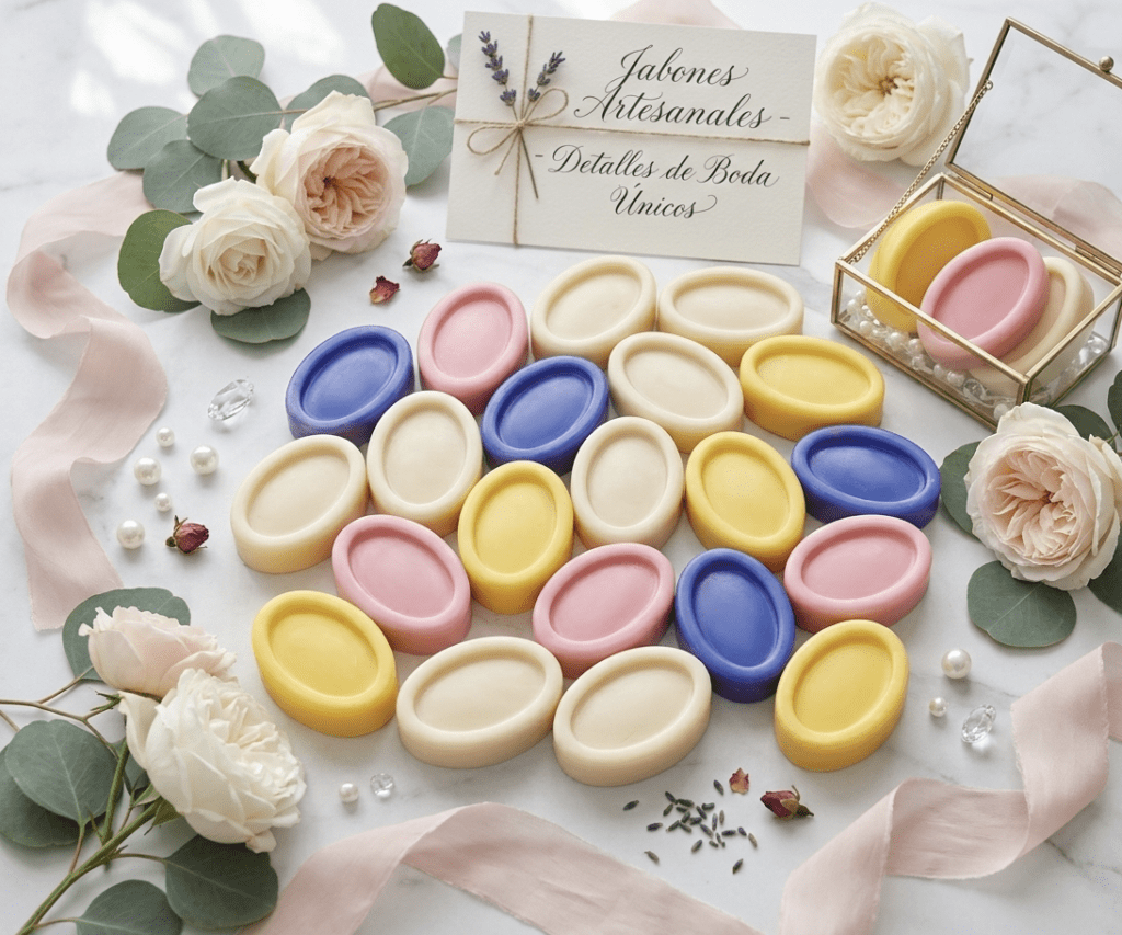 Jabones artesanales para bodas personalizados imagen 8
