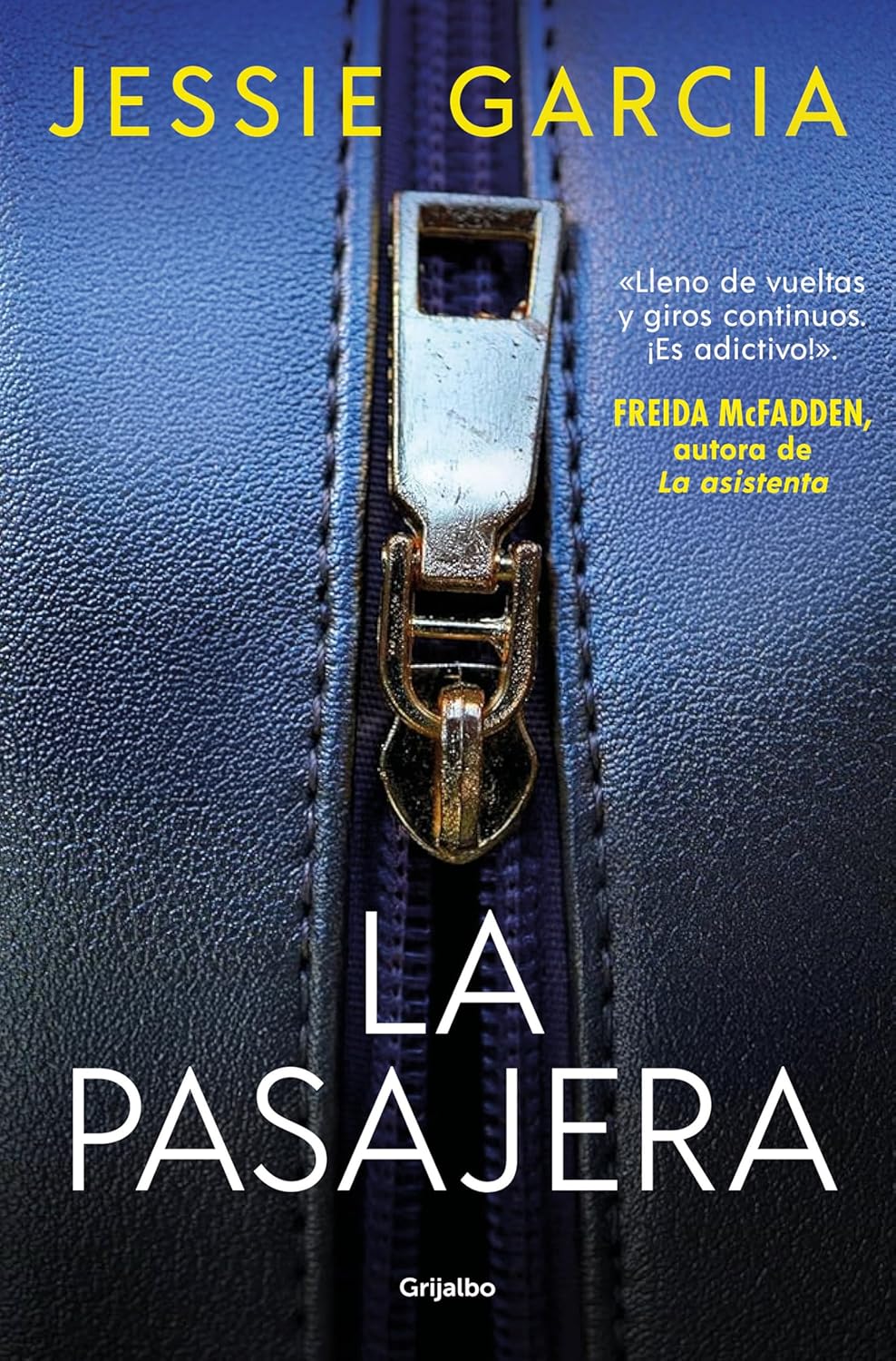 Portada del libro La pasajera de Jessie Garcia novela de suspense