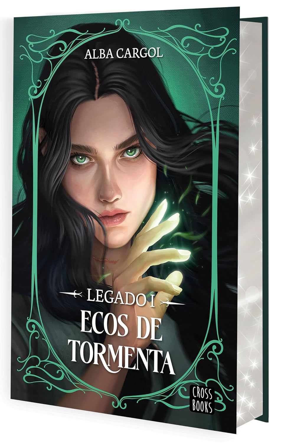Portada del libro Legado I Ecos de tormenta de Alba Cargol Martínez fantasía romántica