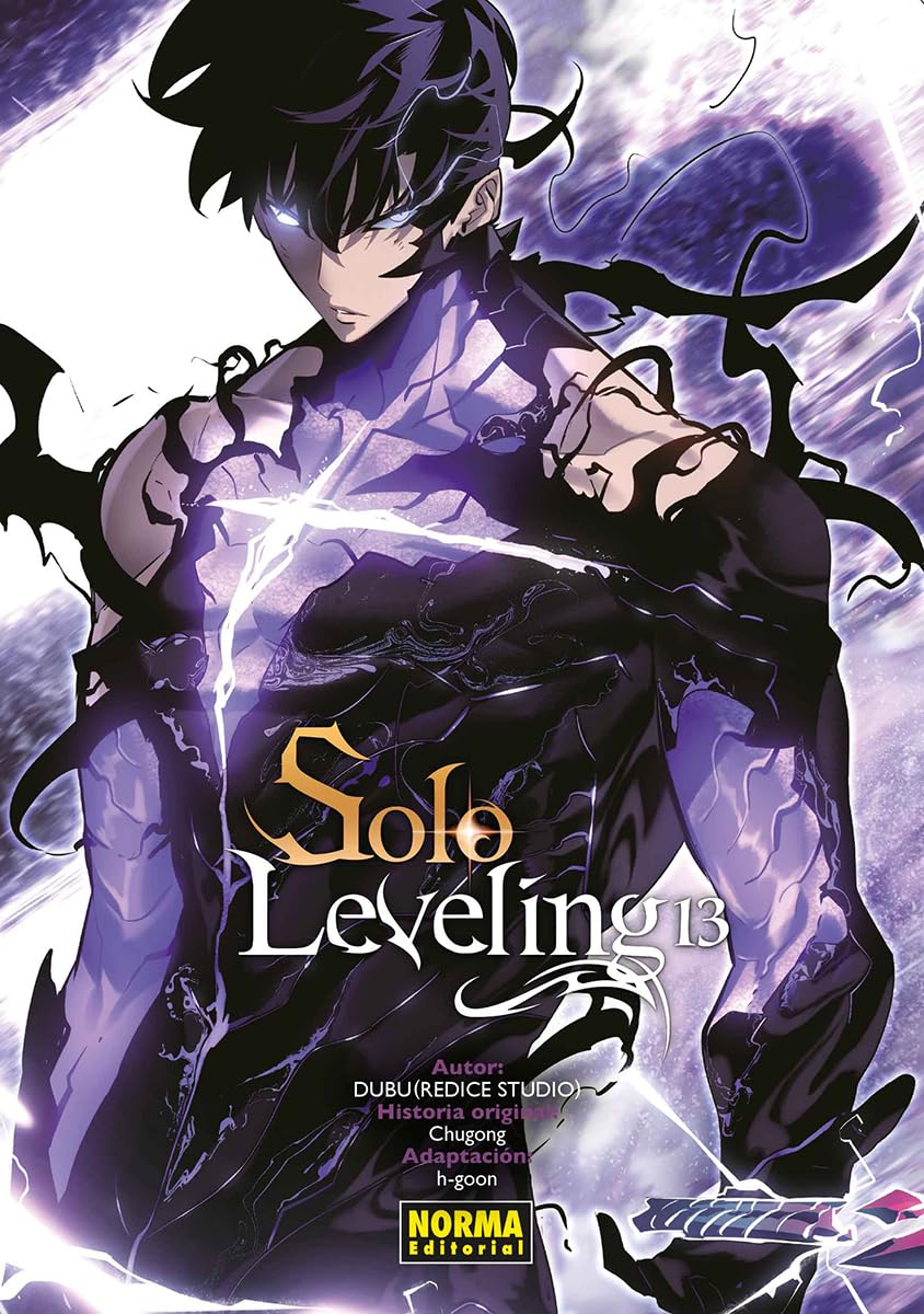 Portada del manga Solo Leveling 13 de Chugong con Sung Jinwoo