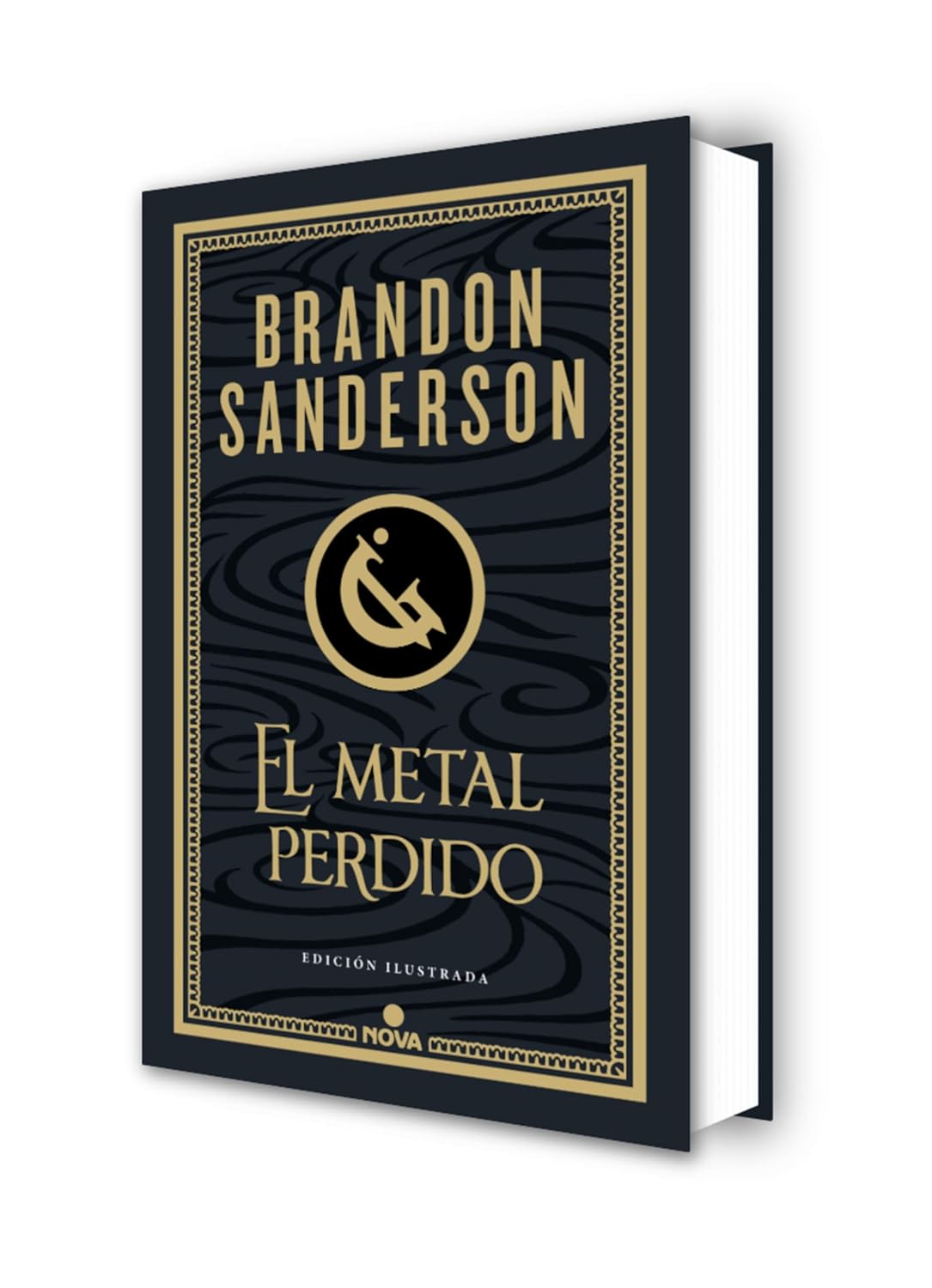 Portada del libro El metal perdido de Brandon Sanderson novela de fantasía Mistborn