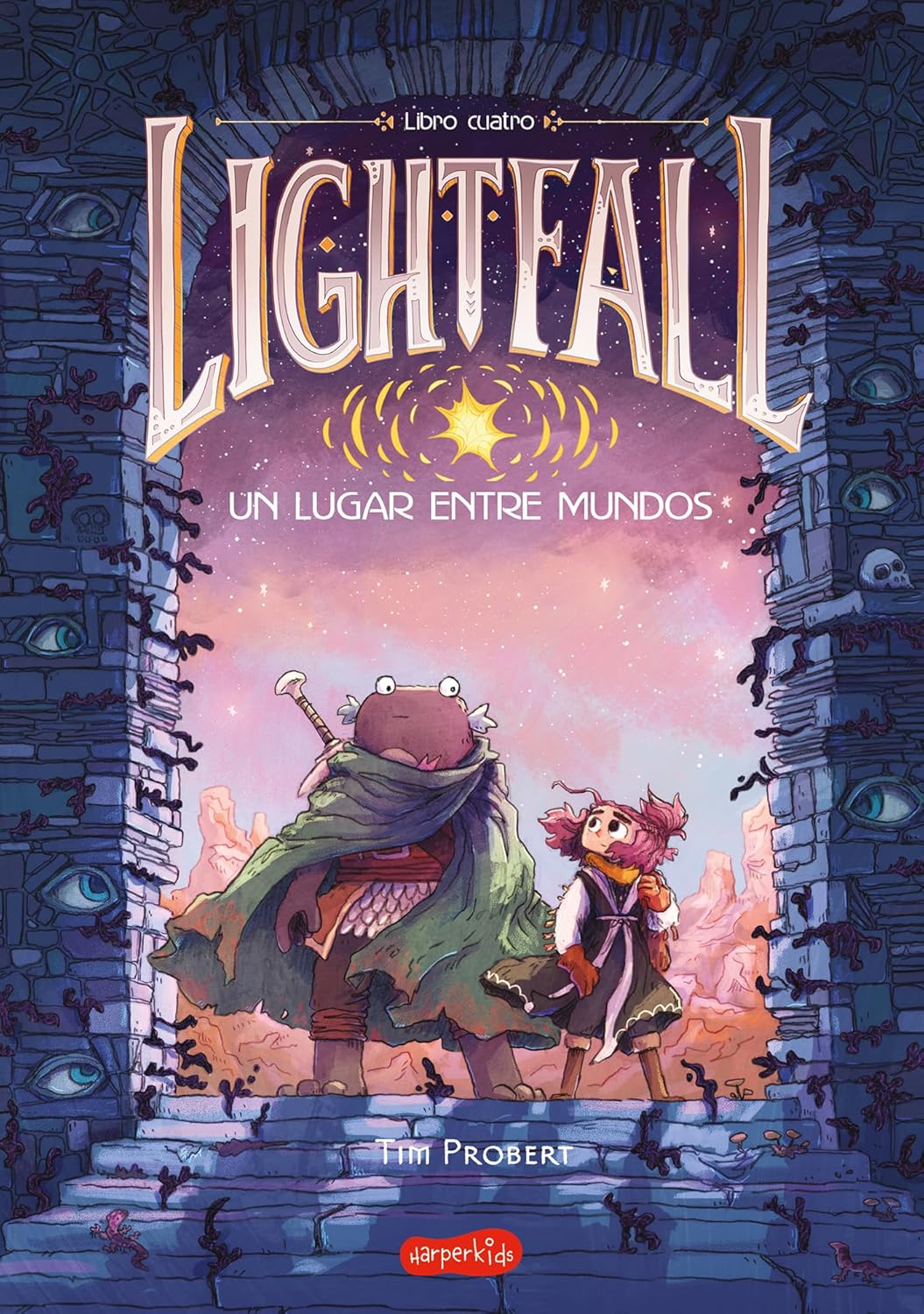 Portada del libro Lightfall Un lugar entre mundos de Tim Probert