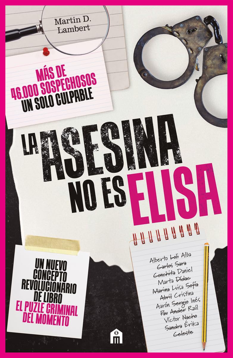 Portada de La asesina no es Elisa de Martin D. Lambert, thriller interactivo de misterio e investigación criminal.