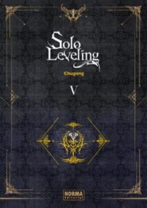 Portada de Solo Leveling de Chugong con Sung Jinwoo, protagonista de la popular saga de fantasía y acción.
