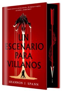 Portada del libro Un escenario para villanos de Shannon J. Spann, novela de misterio y suspense psicológico